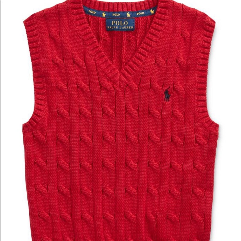 Ralph Lauren polo red sweater vest
